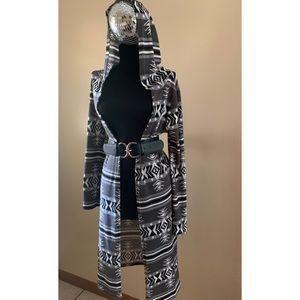 Long Hooded Cardigan